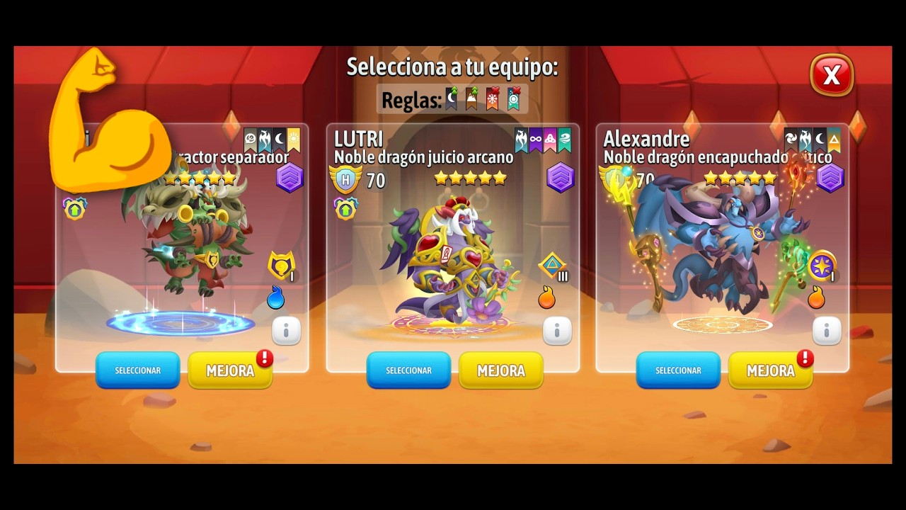 Dragon City es mi pasión probando mi nuevo equipo en arenas oscuro-tierra