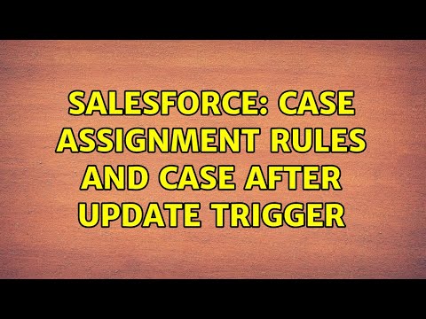 case assignment rules trigger