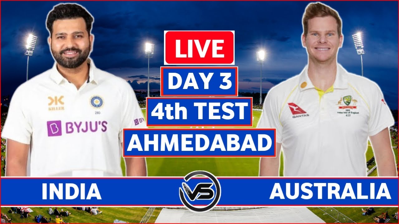 IND vs AUS 4th Test Day 3 Live Scores India vs Australia 4th Test Day