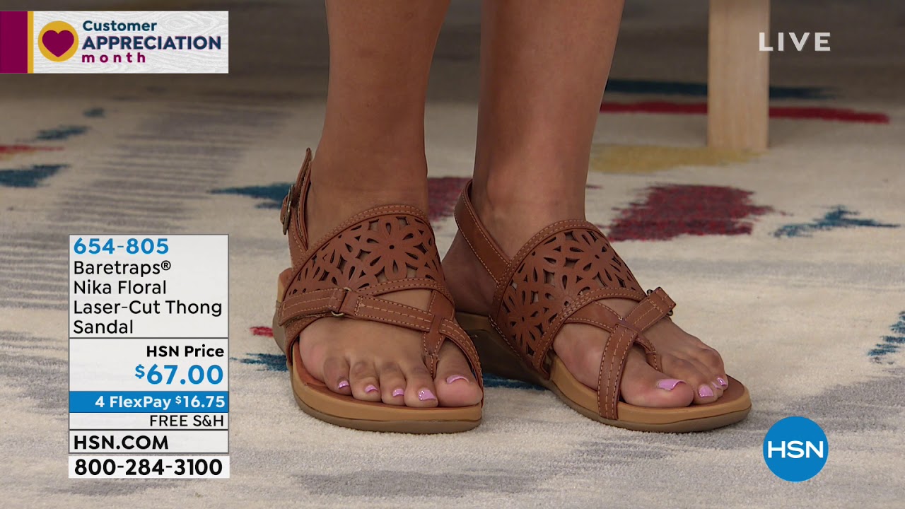 thong bare traps sandals