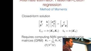 MLCB 2019: Sriram Sankararaman Efficient variance components analysis across millions of genomes