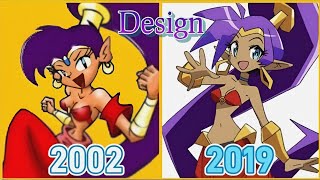 Evolução Da Shantae 2002 - 2019 (Design)
