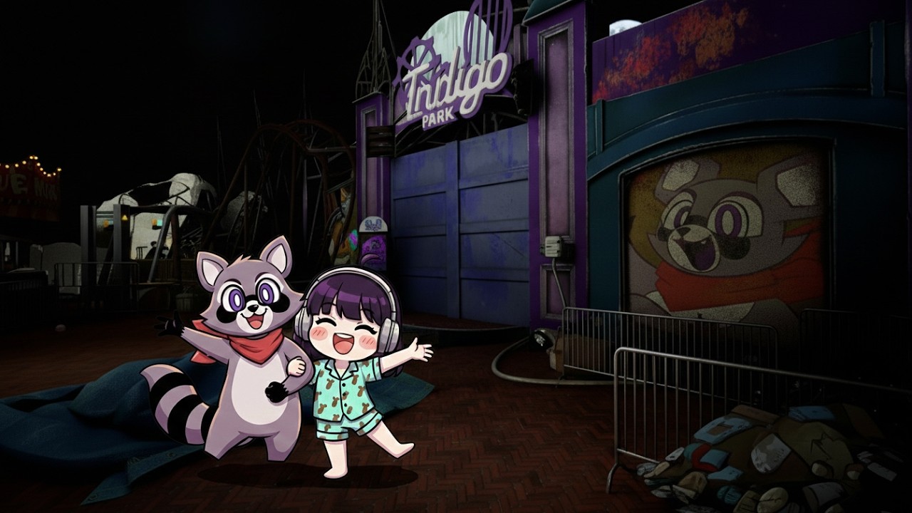 이 라쿤 가이드.. 믿어도 될까? 🦝 폐놀이공원 공포 게임 [인디고 파크] 챕터 1