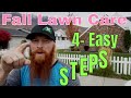 DIY How to Care for your Lawn in the fall. 4-steps for fall lawn care