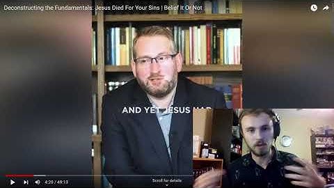 A Response to @BeliefItOrNot - "Deconstructing" the "Fundamentals:" Jesus Died For Your Sins