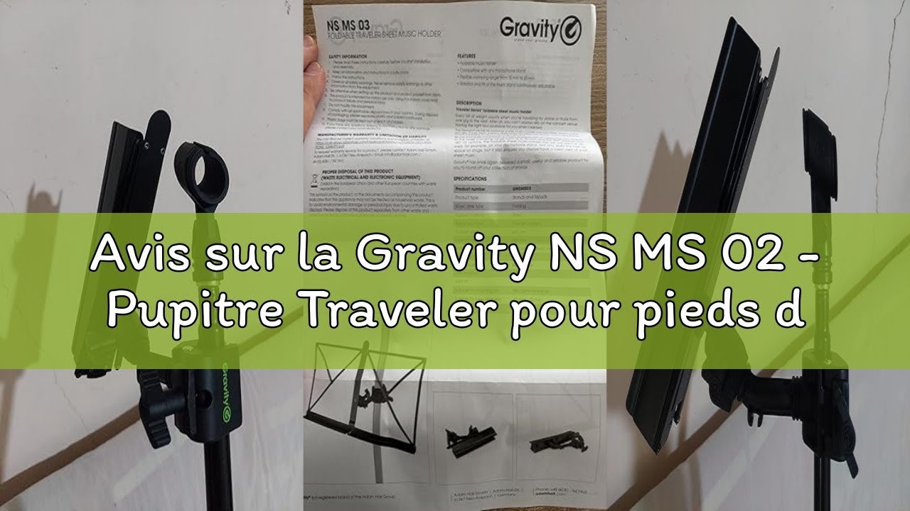 Gravity NS ORC 2 - Pupitres partitions Gravity NS ORC 2 - Pupitres partitions