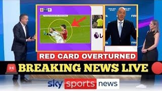 🚨 MAN UNITED WIN APPEAL AS MARTÍNEZ RED CARD OVERTURNED AFTER VAR ERROR SHOCK U-TURN VS LEEDS 😱⚽️