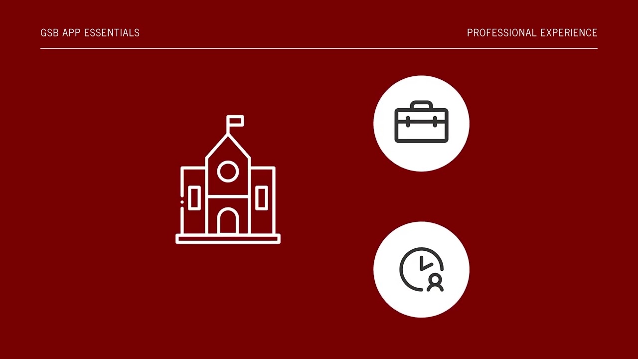 MBA Application Essentials - Professional Experience