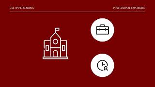 MBA Application Essentials - Professional Experience