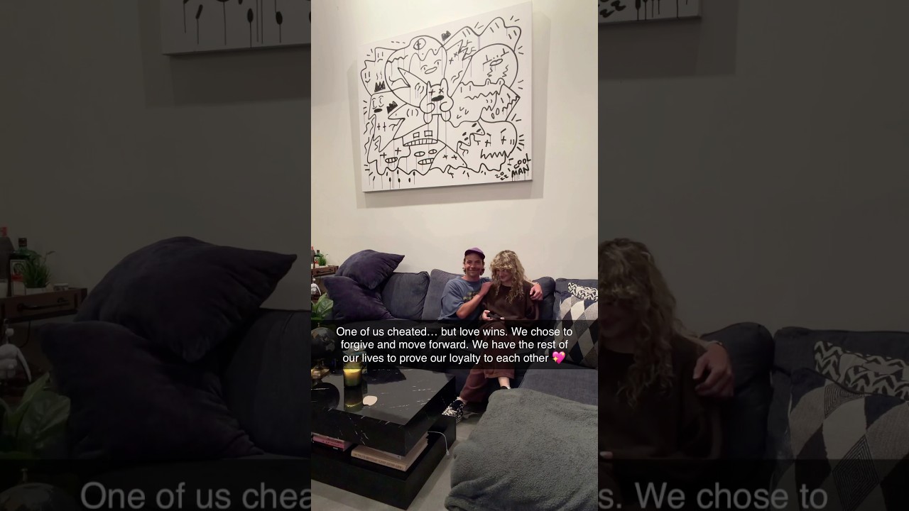 One of us cheated... but love wins 🫶