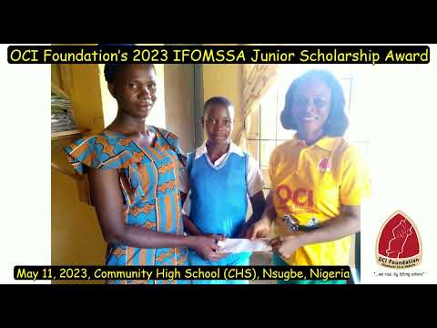 Clips from the 2023 Junior IFOMSSA 2023 (7th Edition) Awards Event (CHS, Nsugbe, Nigeria; 11/5/23).