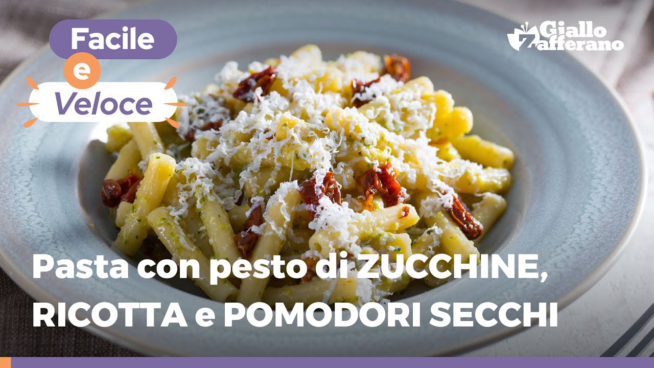 PASTA con PESTO di ZUCCHINE, POMODORI SECCHI e RICOTTA SALATA ...