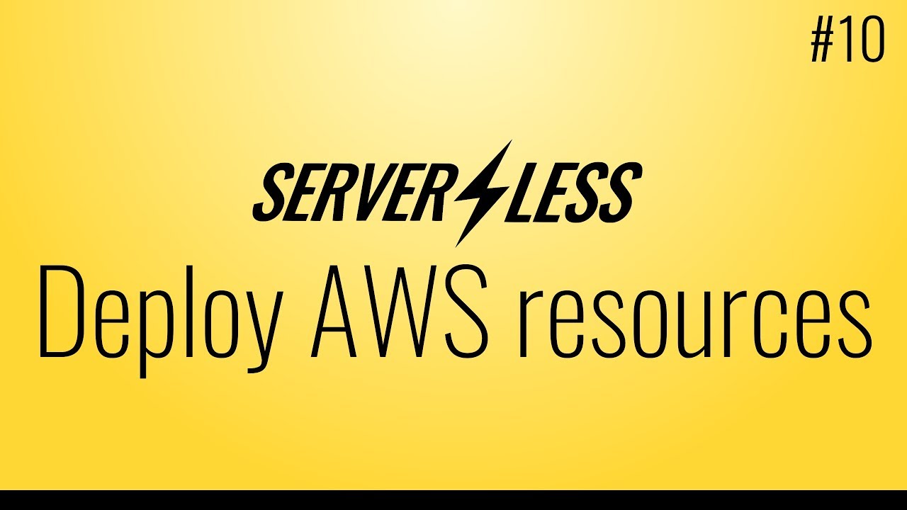 Thumbnail for video 'Introduction to the Serverless framework - Deploy other AWS resources'