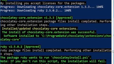choco install ruby