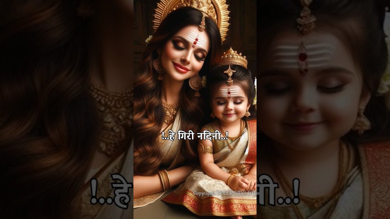 👣 ️हे गिरी नंदिनी 👣🌷Jay Mata Di🌷 ️#viral#chaitranavratri#bhakti# ...