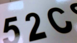 ATV / UTV License Plate Printed Vinyl