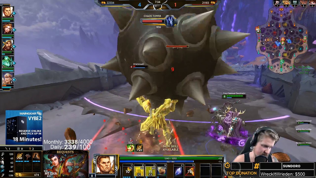 Smite FULL POWER HERCULES ONE SHOT BUILD! Incon YouTube