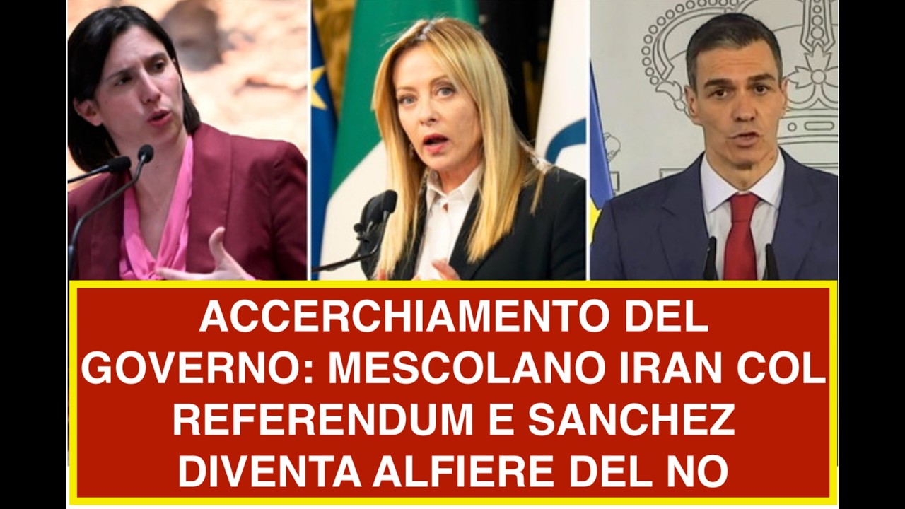 ACCERCHIAMENTO DEL GOVERNO: MESCOLANO IRAN COL REFERENDUM E SANCHEZ DIVENTA ALFIERE DEL NO