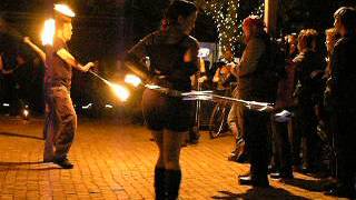 Fire Hooping at Fire University 8-Year Anniversary, Davis @DanceHoops