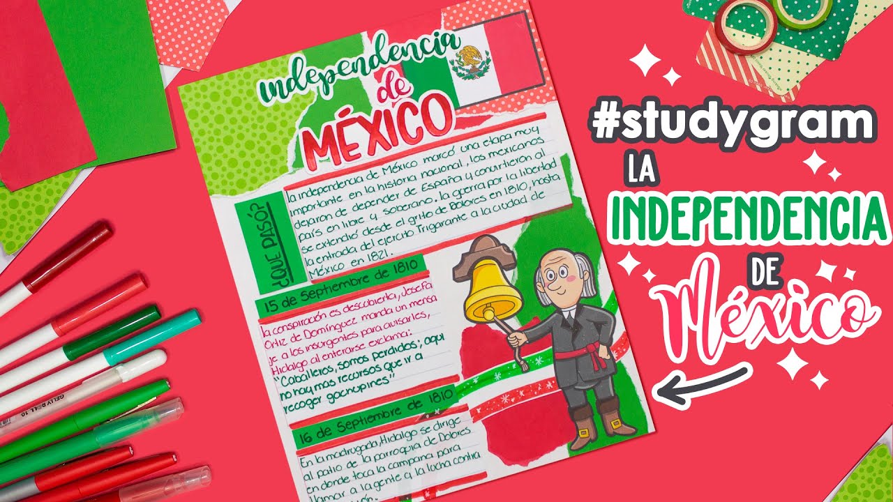 studygram Desarrollando el tema: La INDEPENDENCIA DE MÉXICO - APUNTES  BONITOS - thptnganamst.edu.vn