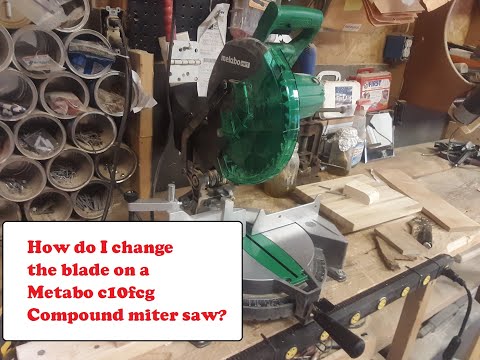 Changing  a blade on a Metabo c10fcg compound miter saw! #c10fcg #oldguysmatter #oldguynetwork