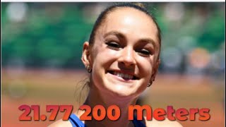 Abby Steiner Runs Fastest 20Om Of The Year 21.77