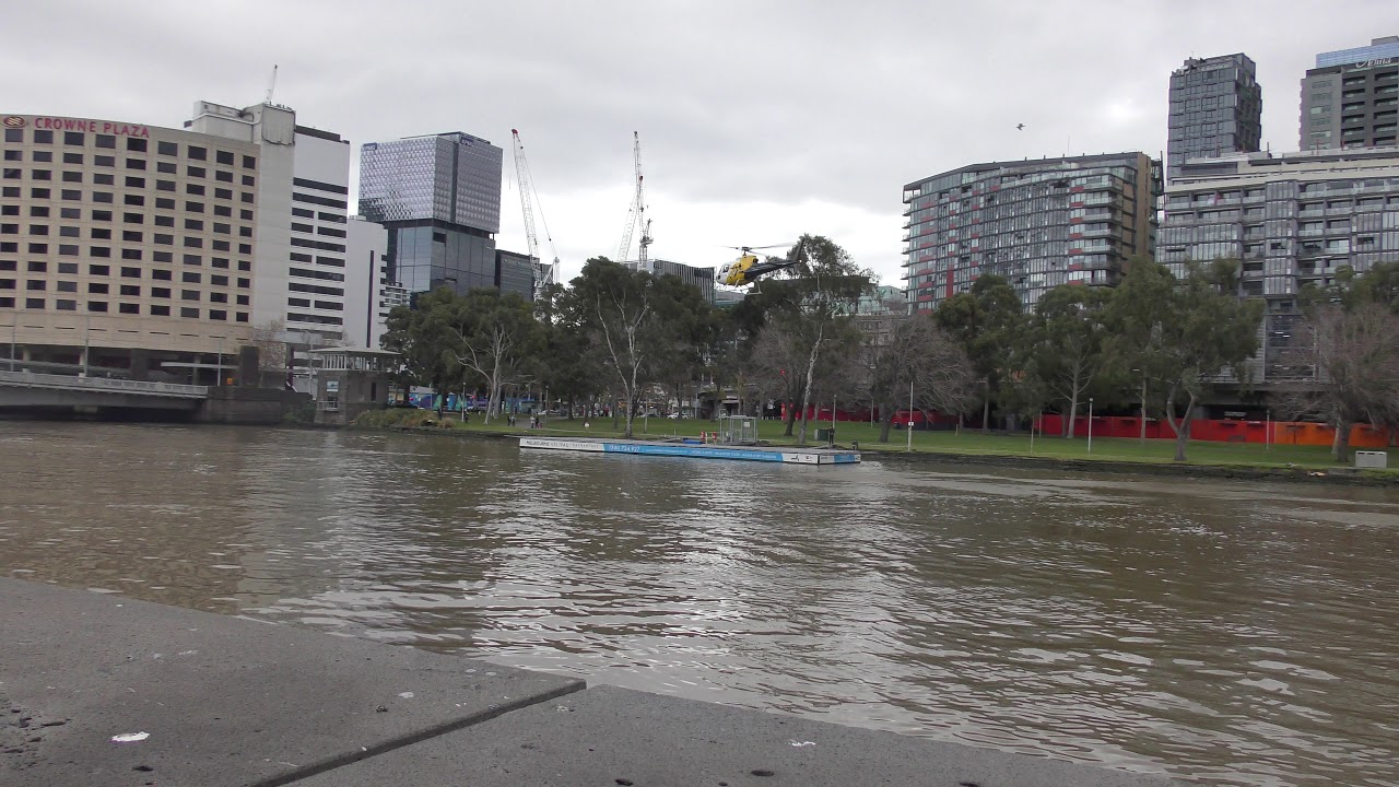PHS Helicopter landing Melbourne Heliport YouTube