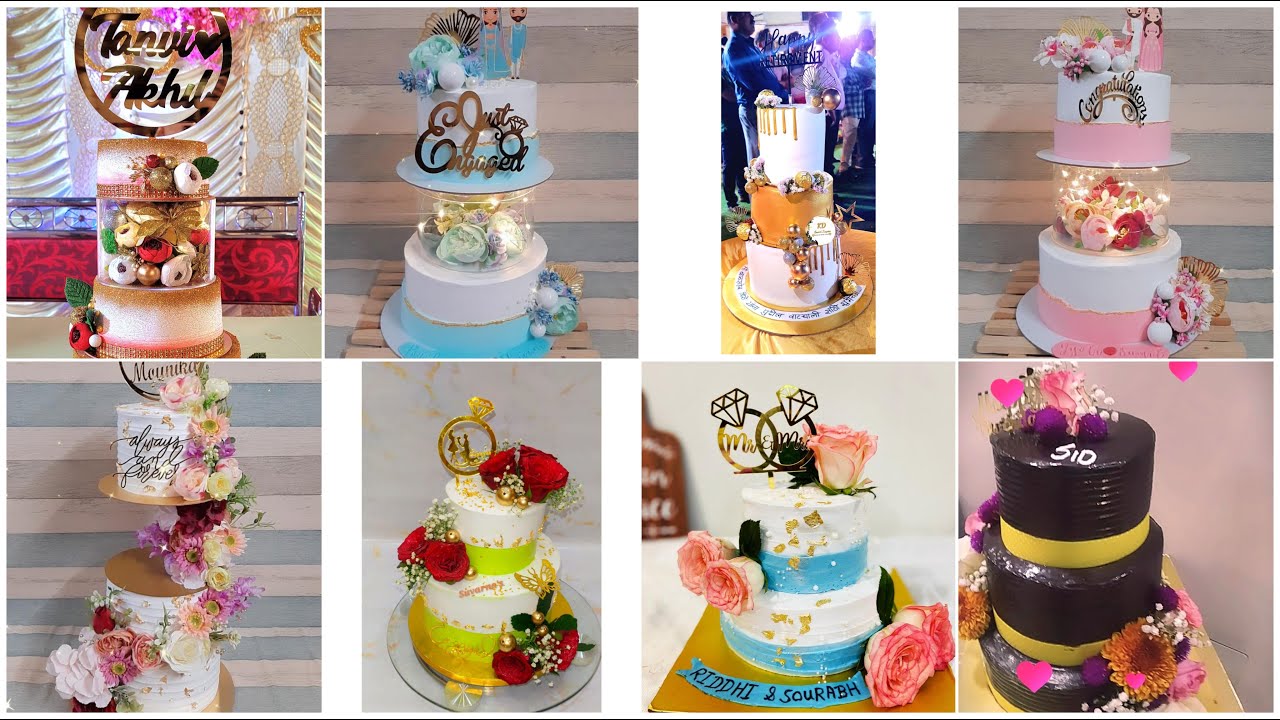 💍Unique Engagement Cake Design 2023/Anniversary Cake Ideas/Ring Ceremony Cake Ideas/Wedding Cake💍