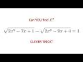 One Hidden Trick Solves This Square Root Equation