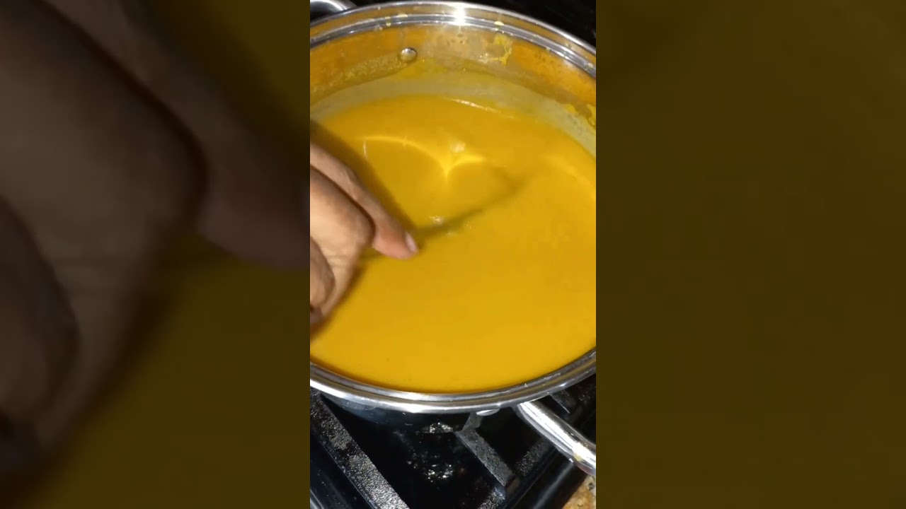 Pumpkin porridge with coconut milk 