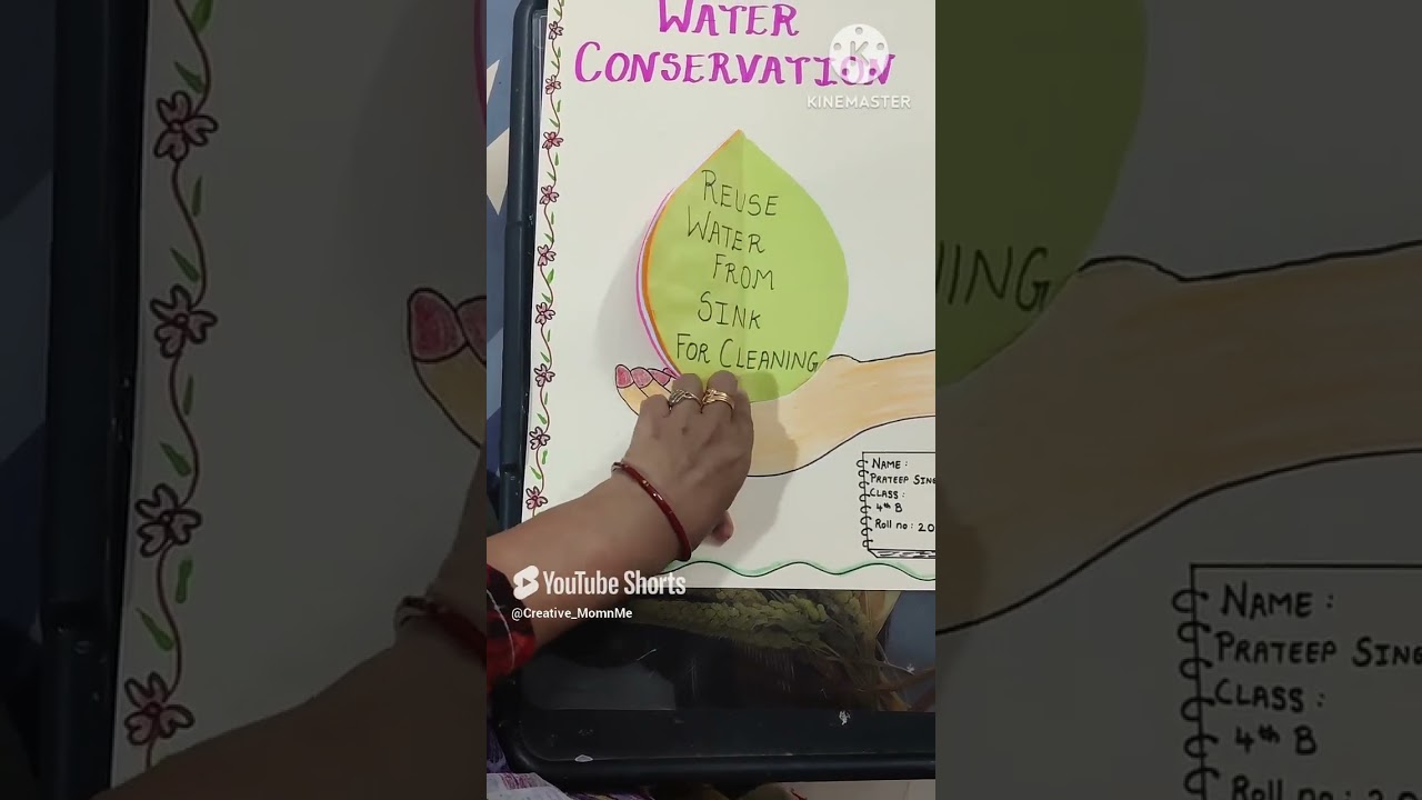 creative poster on water conservation 