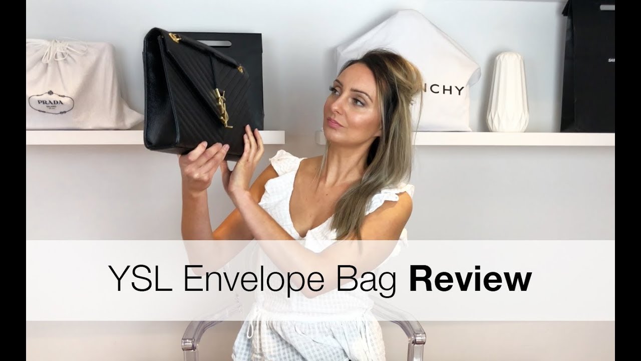 Saint Laurent Large Envelope Matelasse Handbag Review + What fits inside?!  