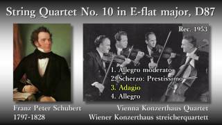 Schubert: String Quartet No. 10, Vienna Konzerthaus Quartet (1953