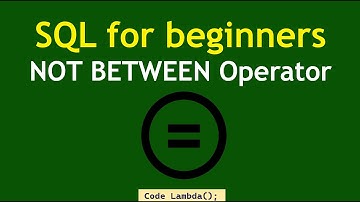 SQL for beginners - NOT BETWEEN Operator (2023)