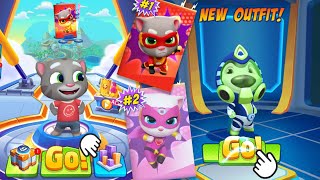 Talking Tom Hero Dash New Outfit 2025 - Tom Vs Hank Unlocked Stickers Skin - Android iOS Gameplay screenshot 5