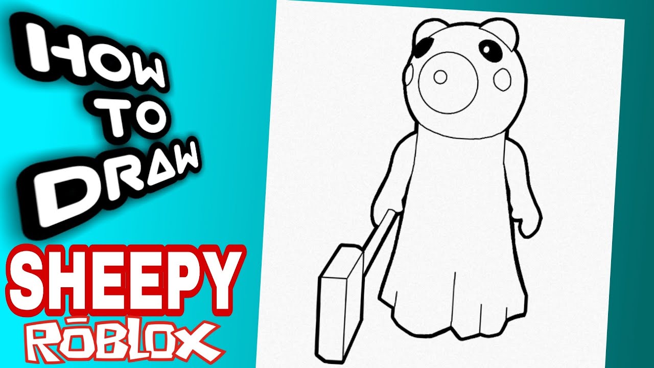 HOW TO DRAW SHEEPY | PIGGY ROBLOX | como dibujar a sheepy de piggy ...