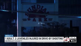 VIDEO: 1 adult, 2 juveniles hurt in drive-by shooting in Berkeley Co.