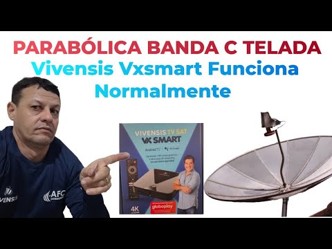 Vivensis Vxsmart na Parabólica Banda C Funcionamento Perfeitamente