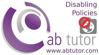 Disabling policies temporarily with AB Tutor