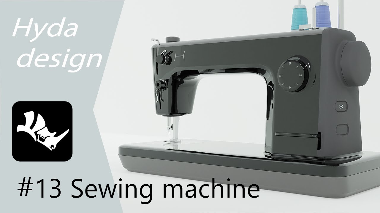 013 ミシン -デザイン実況 with Rhinoceros + Blender : 日本語 Ver