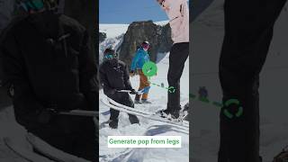 How to Pop Off a Ski Jump Correctly ⛷️ #shorts #skiing