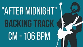 Video thumbnail of "After Midnight - Eric Clapton Backing Track in Cm"