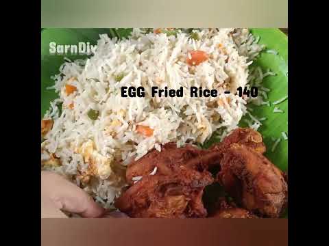 #Chicken fry + Egg fried rice #Mavelikara #Alappuzha #Kerala #Sun star hotel #Video 👌👌👌🌟