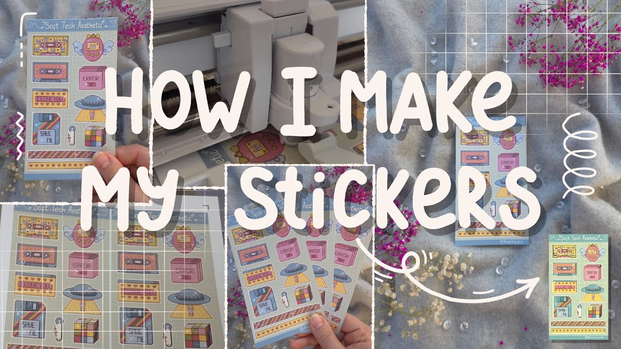 How I Make Stickers at Home ✨ Easy DIY Sticker Process 