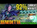 92% Current Win Rate Benedetta Sidelane Aggressive Rotation! - Top 1 Global Benedetta by Banana - ML