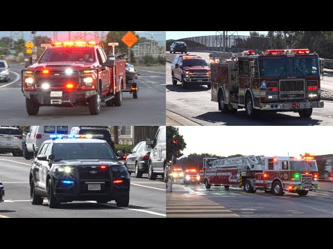New Water Rescue Unit! Police, Fire and EMS Responding Code 3 Compilation #30.