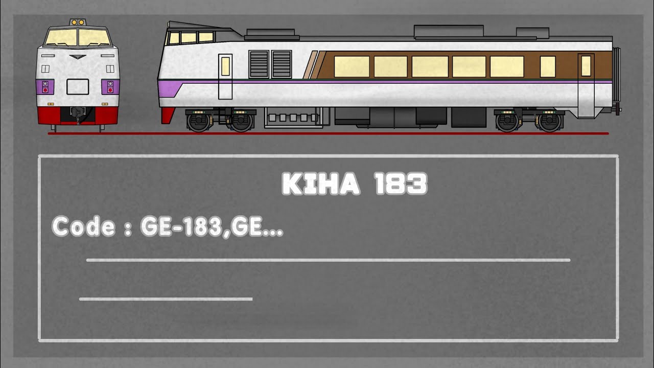 Kiha 様 Speedpaint Galaxy express 901: Kiha 183 Diesel Raillcar - YouTube
