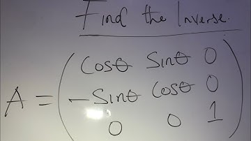 How to find the inverse of a Matrix with Trigonometric terms. #trigonometry #inverseofa3x3matrix