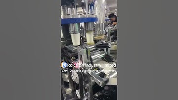 LXP-100 full automatic high speed smart paper cup making machine testing video for Europe customer.