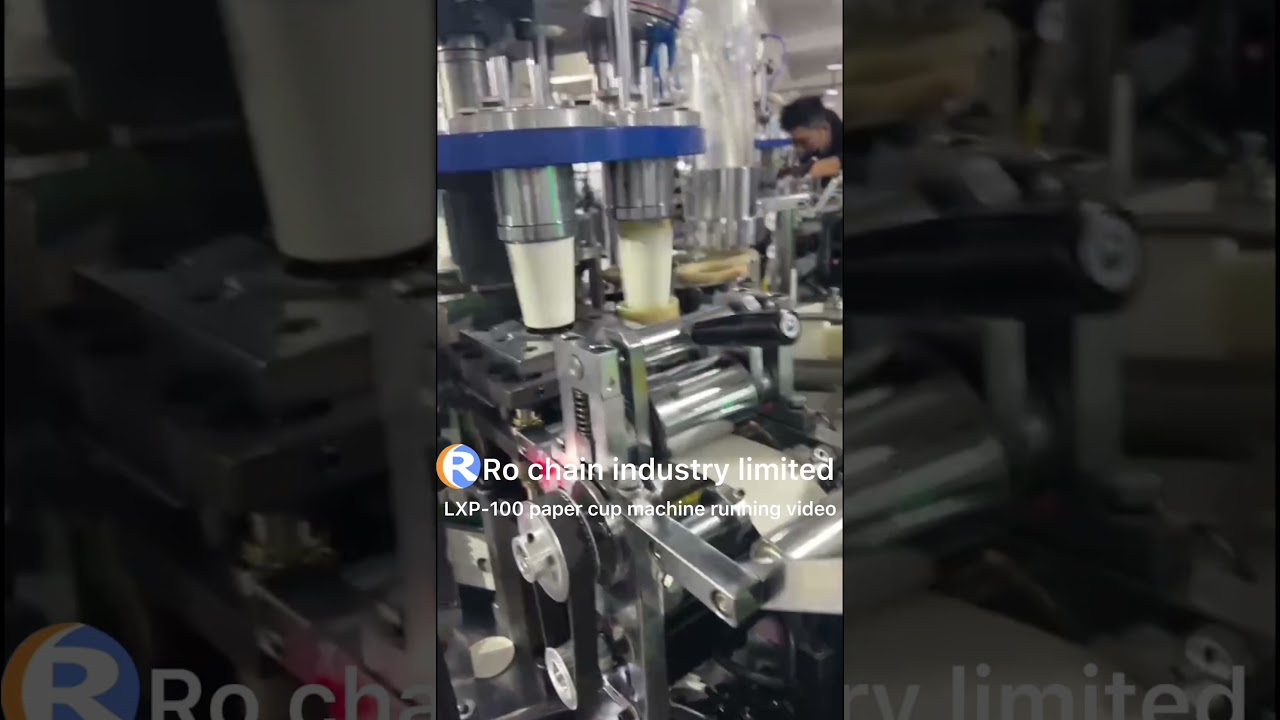 LXP-100 full automatic high speed smart paper cup making machine testing video for Europe customer.